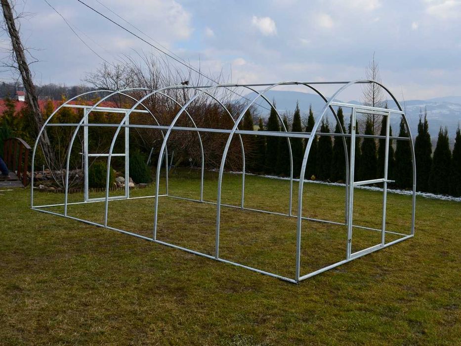 SZKLARNIA 18m2 - tunel pod folię - Ocynkowany Mocny - Cała POLSKA