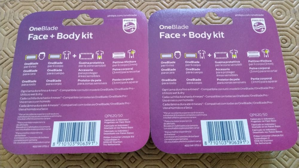 Recargas Philips OneBlade & Face + Body