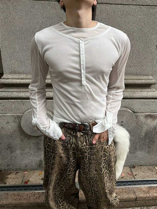 черный белый лонг Chameleon Skin