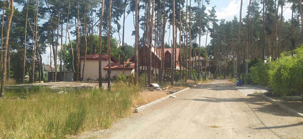 Ділянка серед сосен, 8 соток, нові будинки.