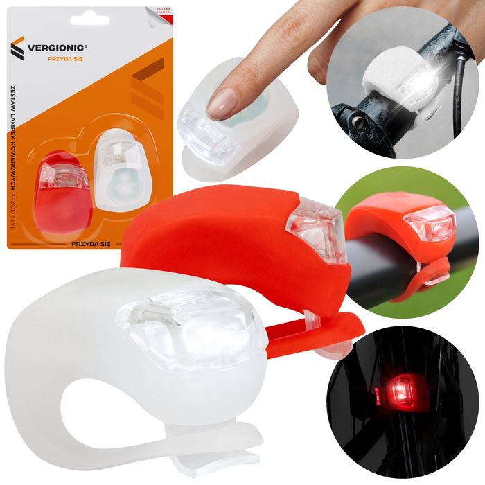 Światło rowerowe przód tył lampki rowerowe