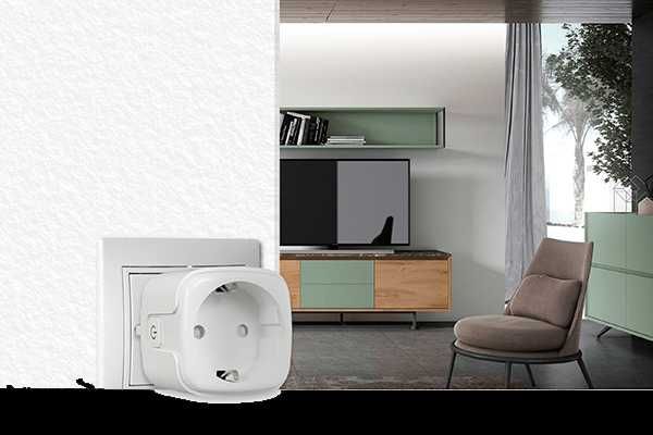 Tomada Wi-Fi Inteligente Tuya Smart Life c/ medição de Energia 16A/