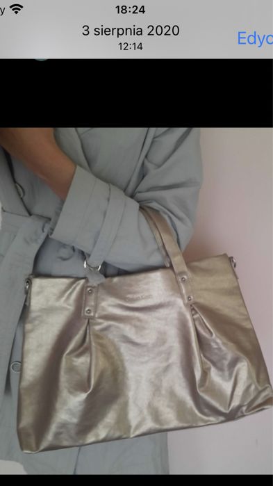 Torebka złota Calvin  KLein