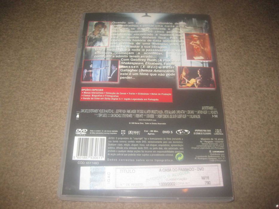 DVD "A Casa do Passado" com Geoffrey Rush