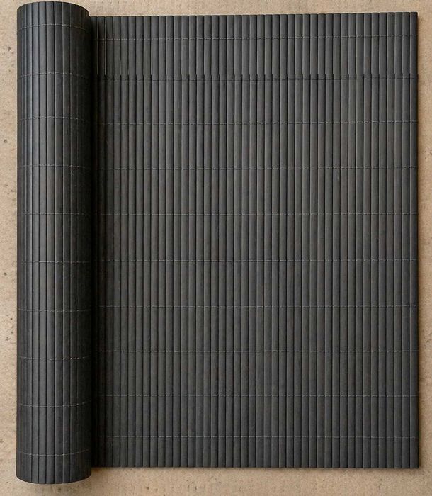 Mata osłona PVC na ogrodzenie 180 x 400 cm szara , antracyt 5 szt .