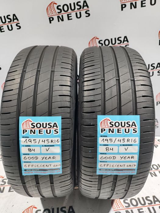2 pneus semi novos 195-45R16  84v Goodyear - Oferta dos Portes