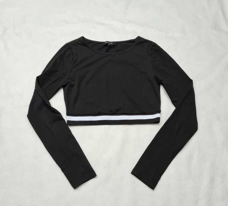 New Look czarny crop top S