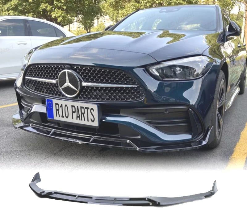LIP SPOILER FRONTAL MERCEDES CLASE C W206 21- LOOK BRABUS PRETO BRILHANTE
