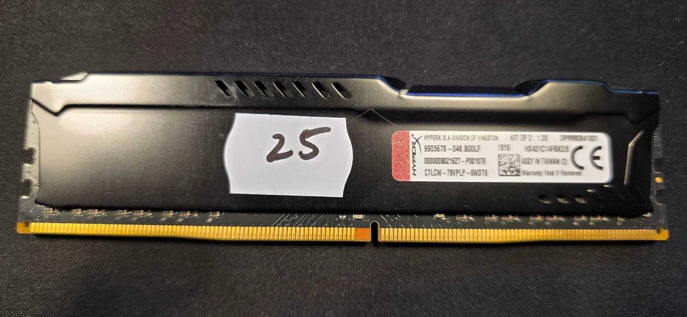 Pamięć RAM HyperX Fury 4GB DDR4 2133MHz CL14 (HX421C14FBK2/8)