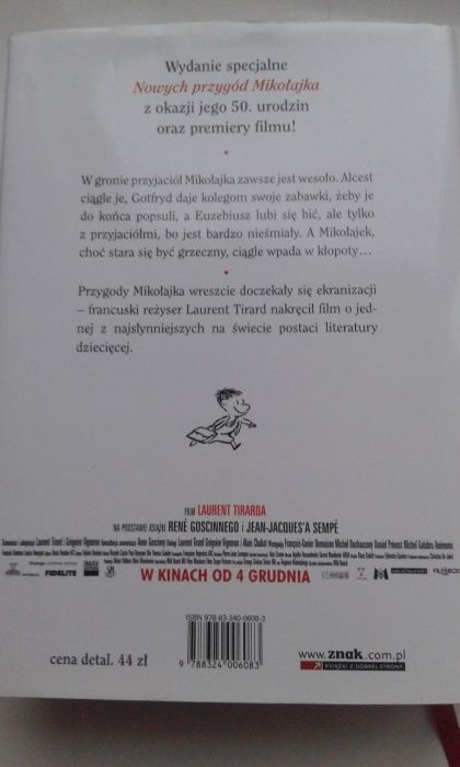 Nowe przygody Mikołajka wydanie specjalne z okładką filmową
