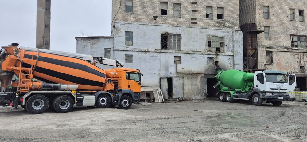 Доставка бетону.Миксер.Лента 17м. Бетон..