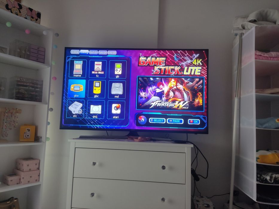 Ewwke m8 console de jogos de vídeo 2.4g duplo controlador sem fio jogo