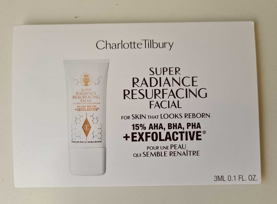 Charlotte Tilbury Super Radiance Resurfacing - peeling kwasowy 3ml!