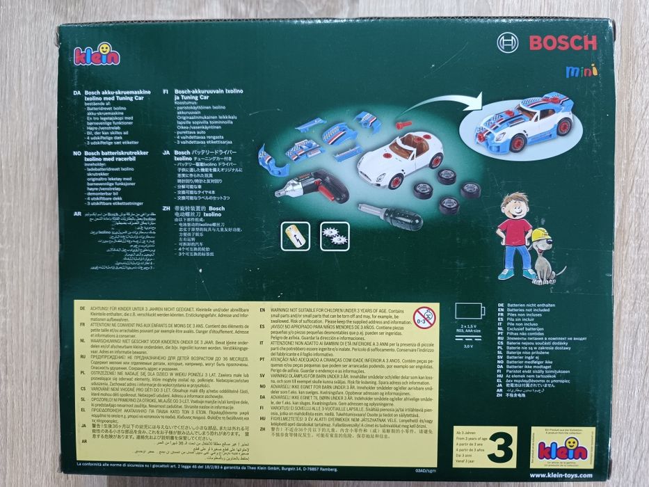 Wkrętarka i autko do tuningu dla dzieci IXOLINO II BOSCH KLEIN