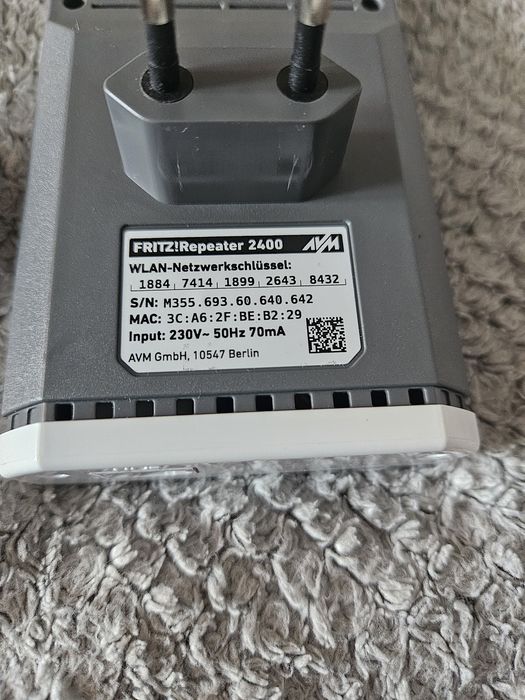 Wzmacniacze WiFi
Repeater 2400 INT, Wzmacniacz sieciowy, 2333 Mbit/s,