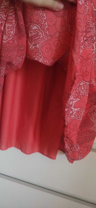 Koralowa sukienka maxi na ramiączkach , Atmosphere, rozmiar S