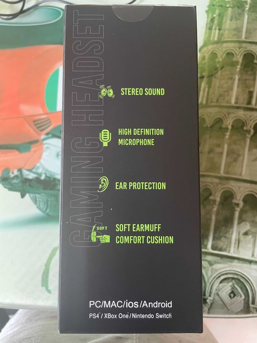 Gaming Headset para PC e Consolas- Monster Energy (novo e selado)