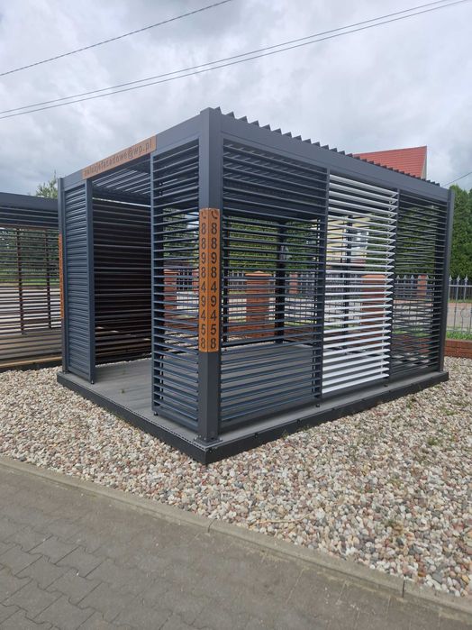 Panel żaluzjowy żaluzje metalowe altanka ruchome deseczki pergola