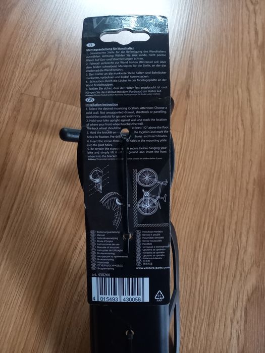 Uchwyt na ścianę na rower