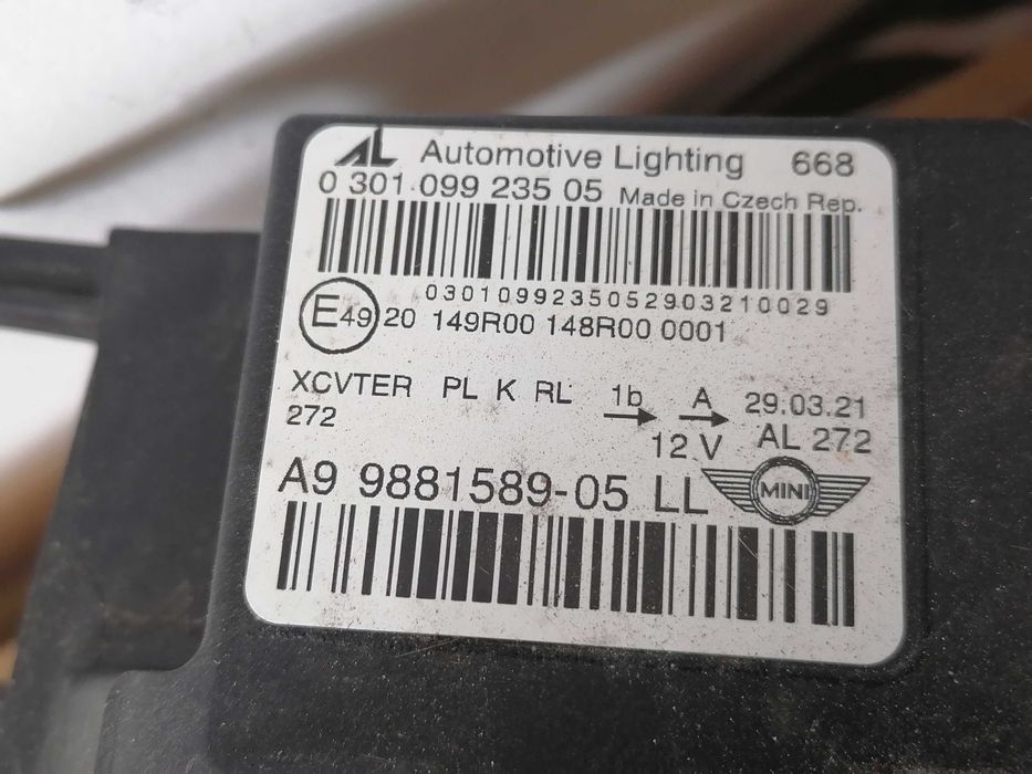 Farol Mini countryman f60 lci ótica óptica Led