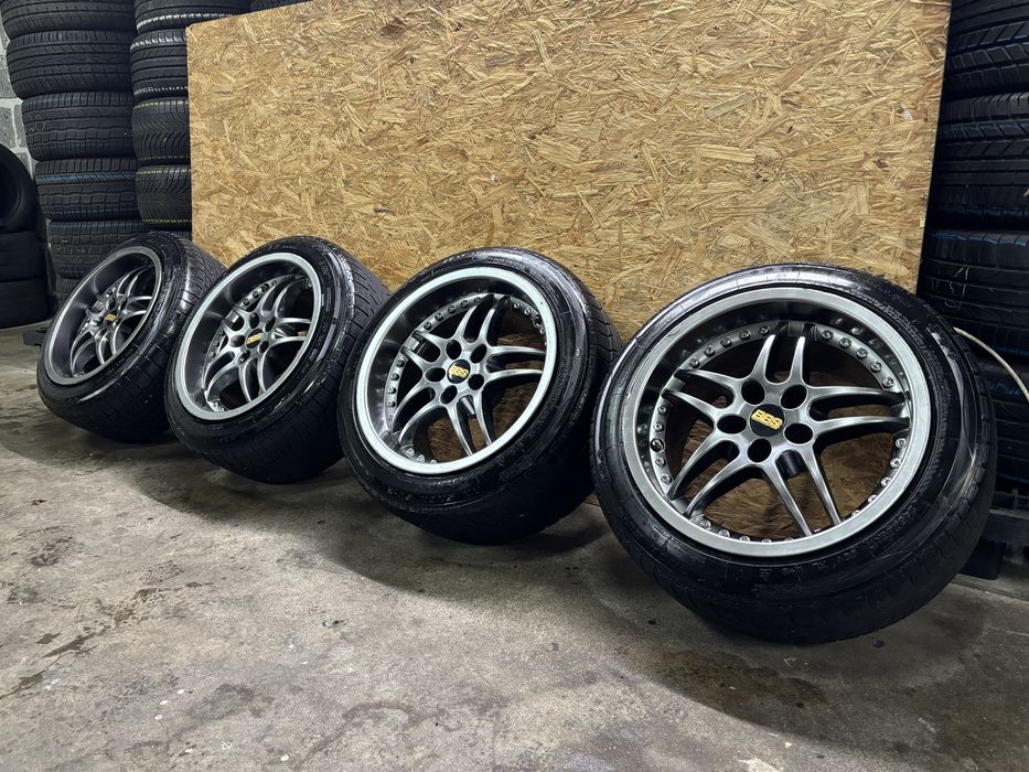 Jantes Rondell 0027 em 17 5x112 originais MUITO LARGAS com pneus