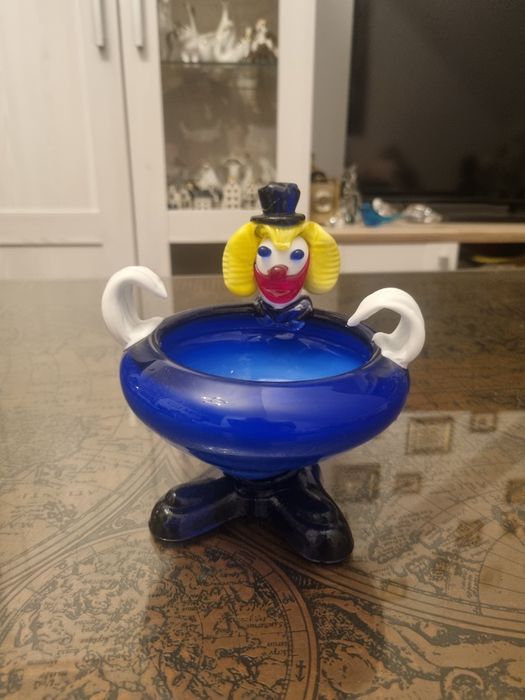 Szkło Murano  - bomboniera klown