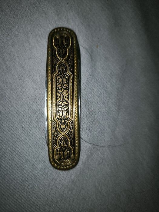 Zabytkowy niemiecki nóż damasceński E. Bonsmann Solingen