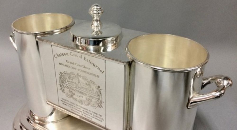 Impressione os seus convidados - refrigerador de champagne banhado a p