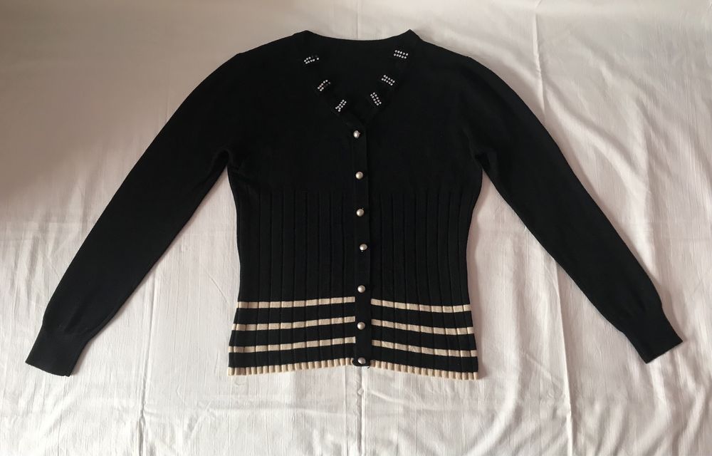 Женская трикотажная блузка кофточка свитерок свитшот джемпер, размер М