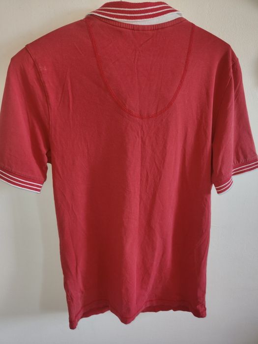 Czerwona koszulka polo Hugo Boss Modern Fit r S męska t-shirt krótki