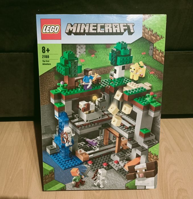 Lego Minecraft 21169 Pierwsza przygoda +8 lat  Nowy Okazja!