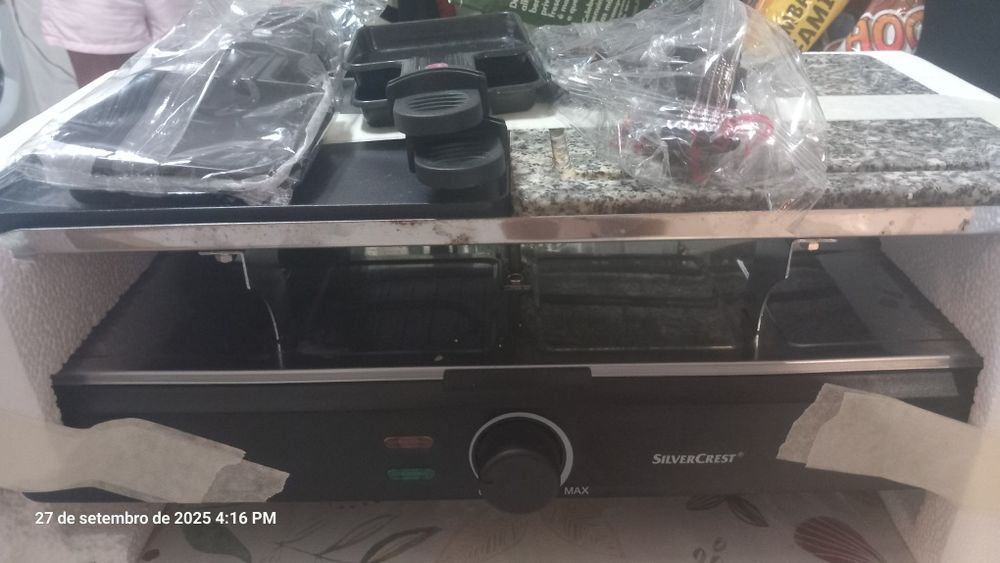 Churrasqueira dupla.