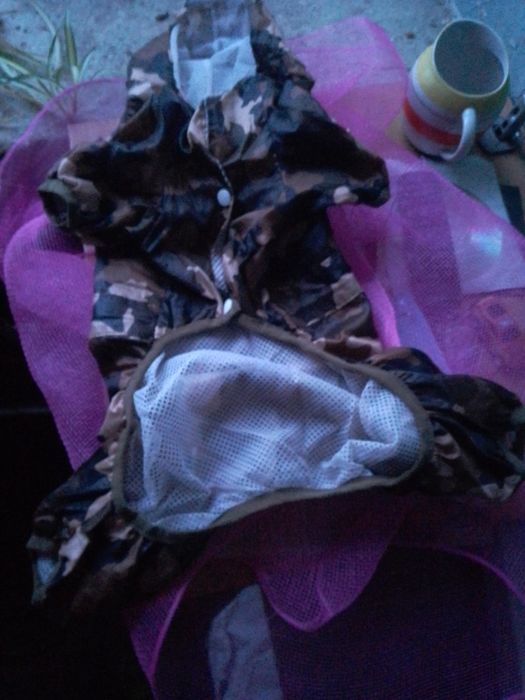 Дощовичок для собачки маленької породи,тканина водостійка, плащівка,