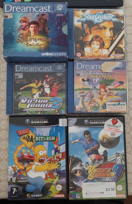 Jogos Wii, Gamecube, PSP, Dreamcast, Nintendo DS e Gameboy Advance
