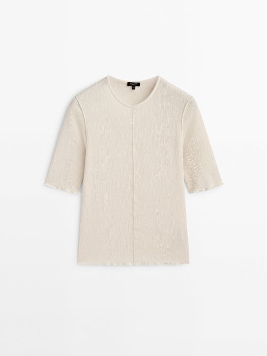 Топ / блуза Massimo dutti з ефектом складок