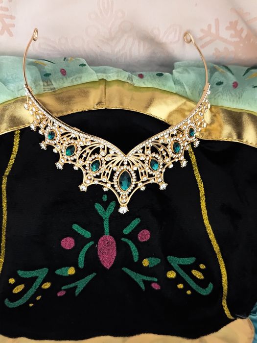 Strój przebranie kraina lodu księżniczka Anna 2 części rozmiar 140