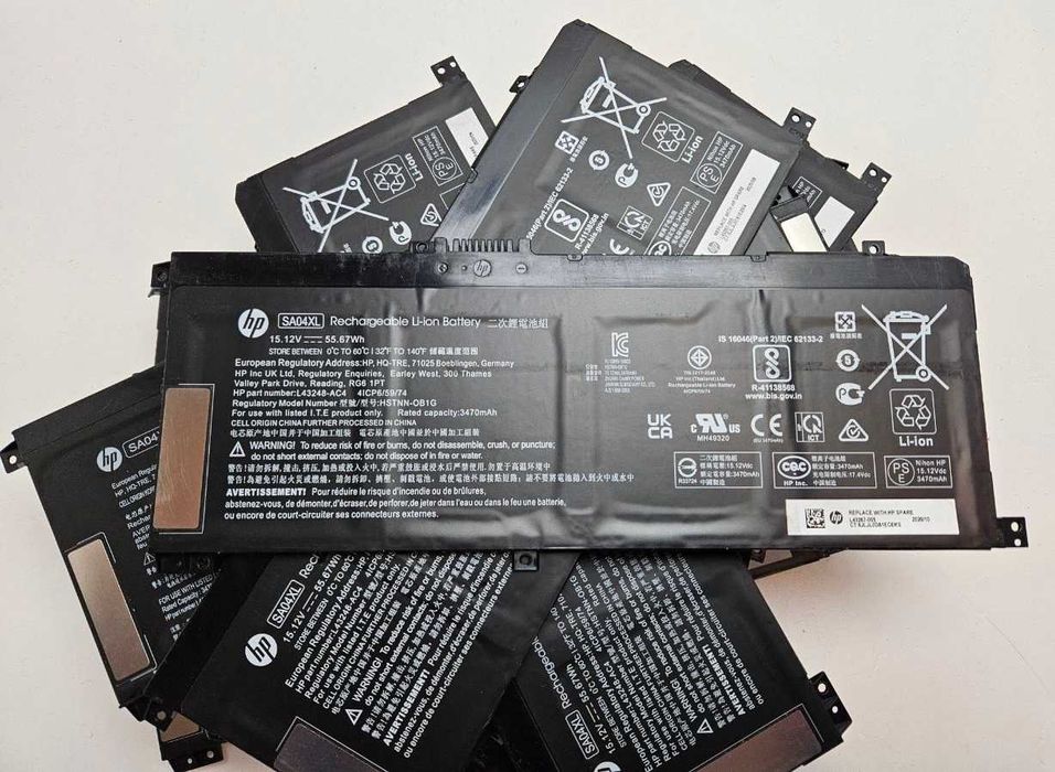 Батарея АКБ HP ENVY X360 15-DR 15-DS SA04XL 15.12V 55Wh