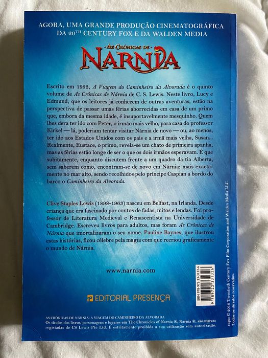 AS CRÓNICAS DE NÁRNIA - A Viagem do Caminheiro da Alvorada