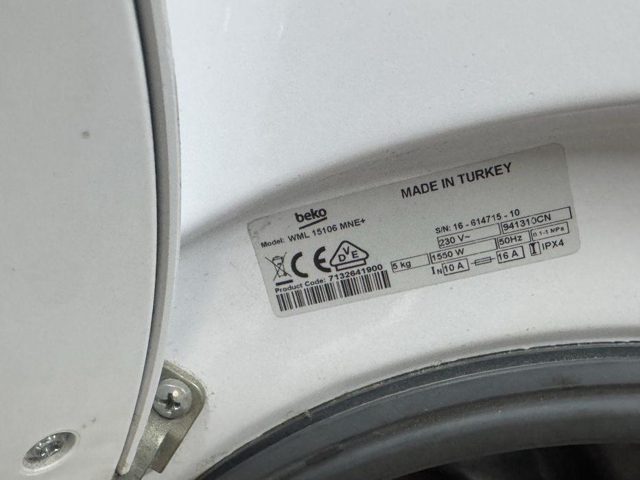 Pralka Beko model Wml  15106mne+ 5 kg slim 45 cm szer