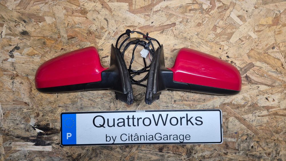 Retrovisores Simétricos Elétricos Aquecidos Originais Audi A4 B6 B7 8E 2000 a 2008