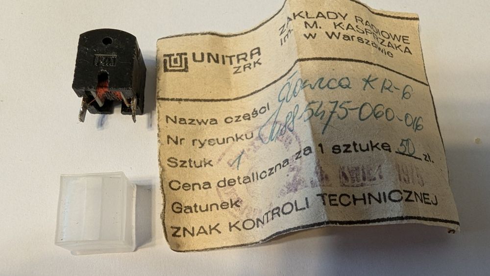 Głowica kasująca  KR-6 do magnetofonu szpulowego