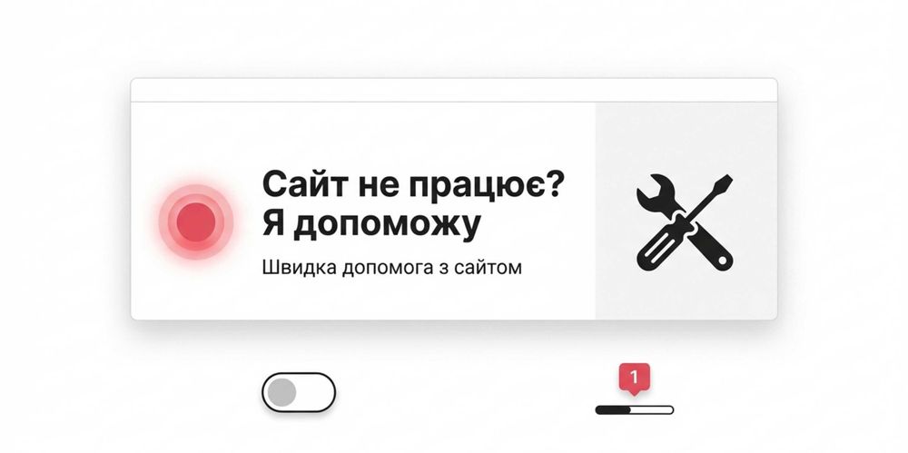 Виправлю сайт: помилки, форма, кнопки, мобільна версія