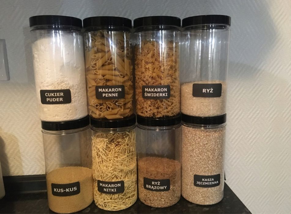 Pojemniki PET 1,5l na żywność makaron mąkę 12 szt