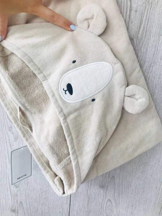 Дитячий банний рушник 70*130 H&M / детское полотенце