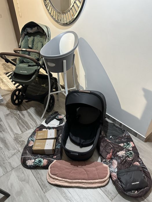 ZESTAW-wózek easywalker harvey3 premium +dodatki