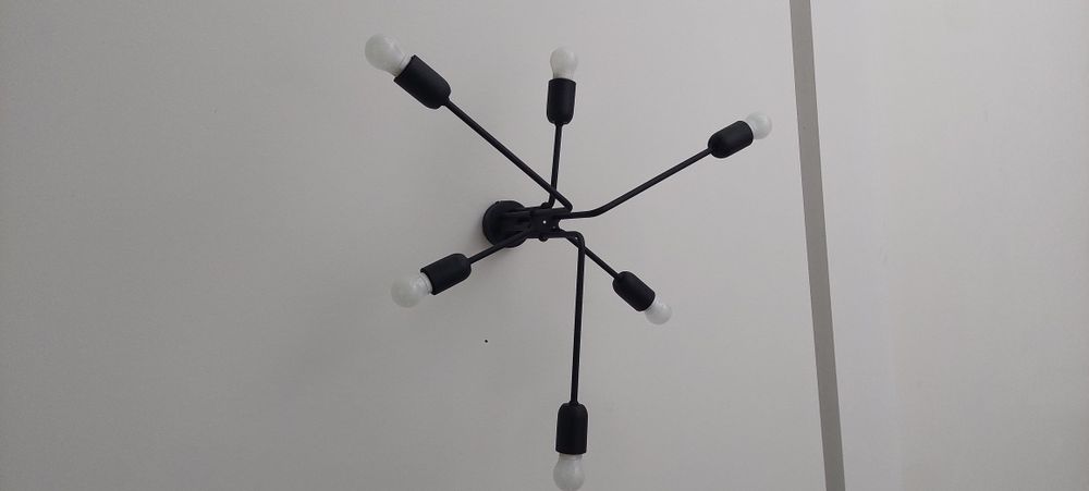 Lampa loft sześcio puknktowa