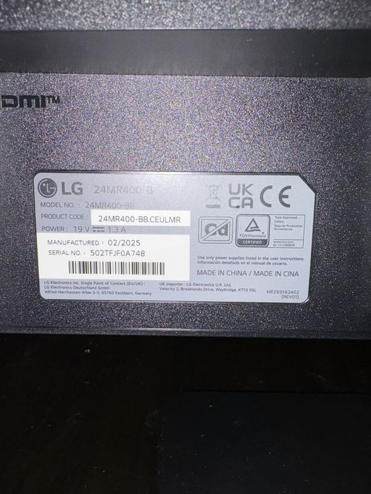 Monitor da LG 24MR400-BB