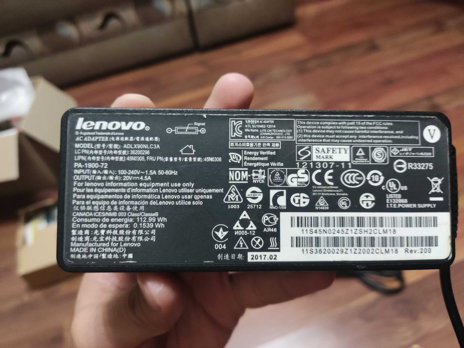 Оригінал блок живлення Lenovo 90w 20V 4,5A