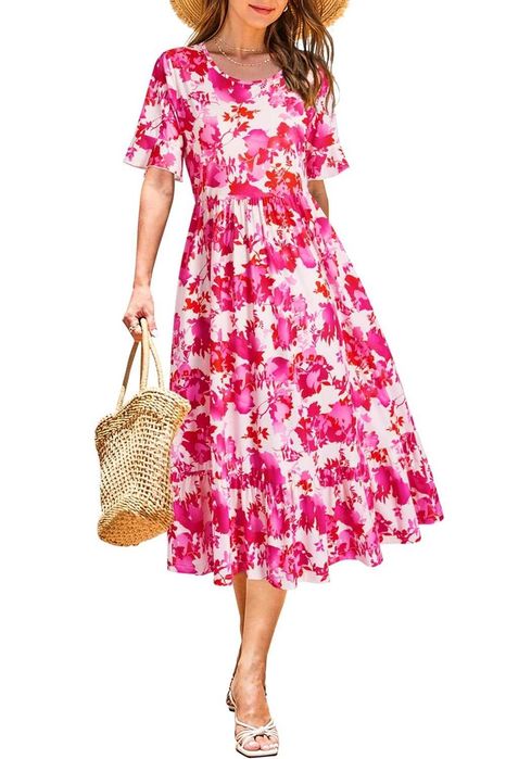 Nowa sukienka damska / letnia /suknia / midi / L / flowers !9644!