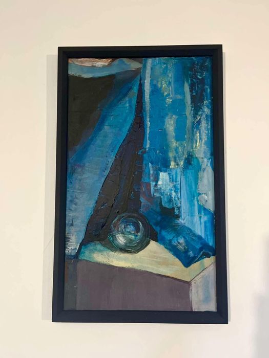 Obraz akryl na desce w ramie „kula” 36x60 cm